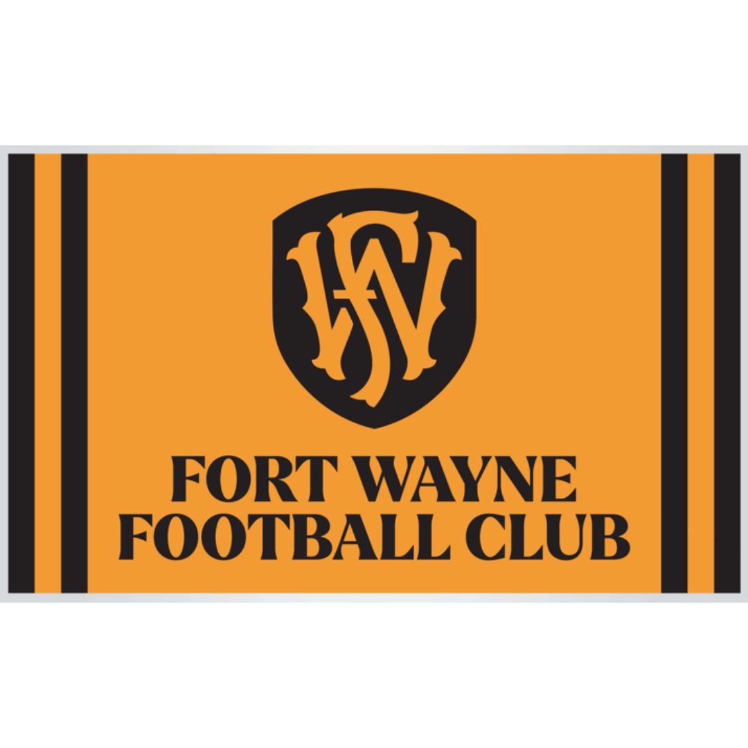Double sided Gold/Black Fan Flag
