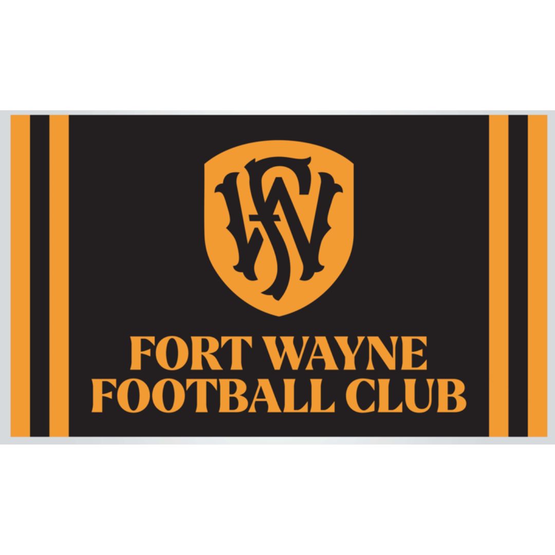 Double sided Black/Gold Fan Flag