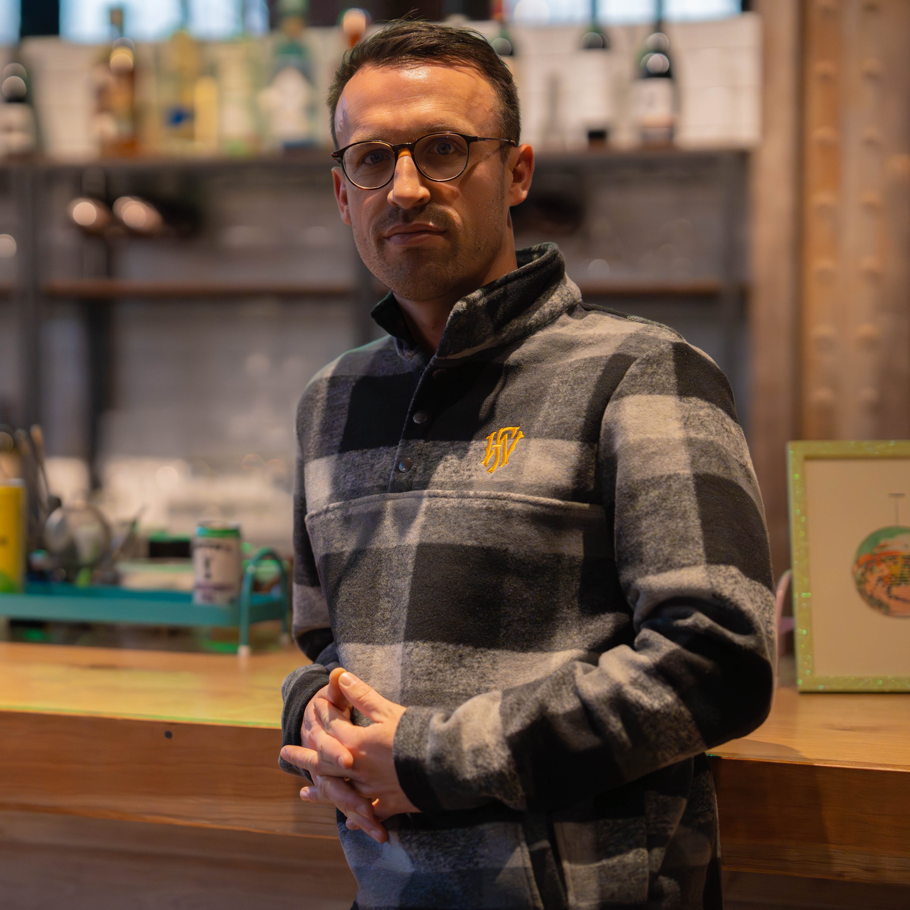 Sherpa Plaid Pullover