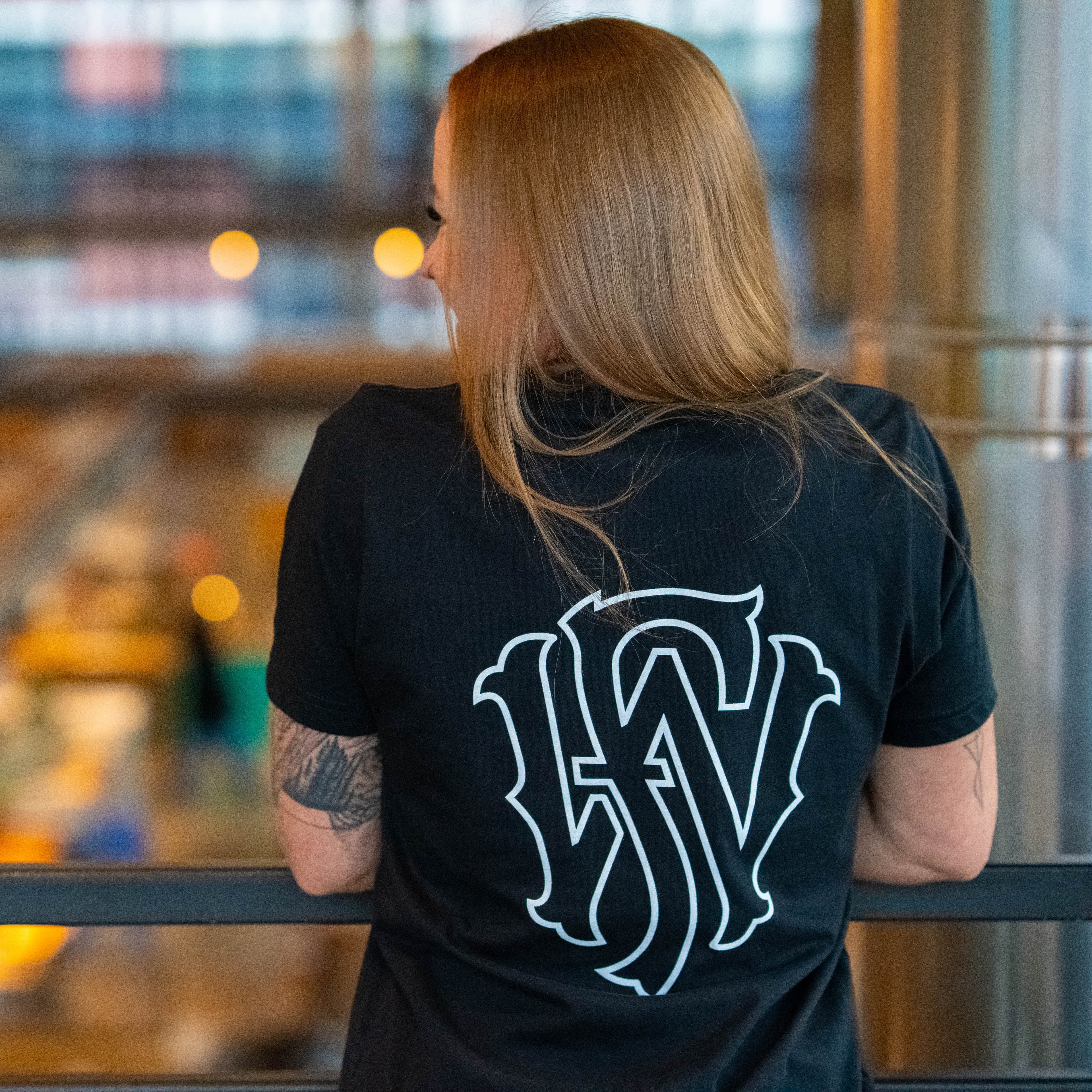 Bold Black Monogram Tee