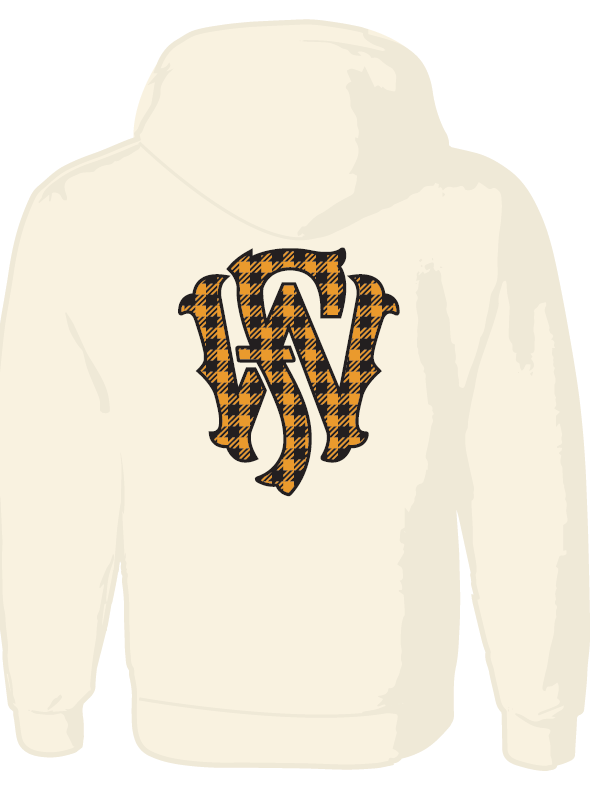 Lightweight Houndstooth Monogram Hoodie