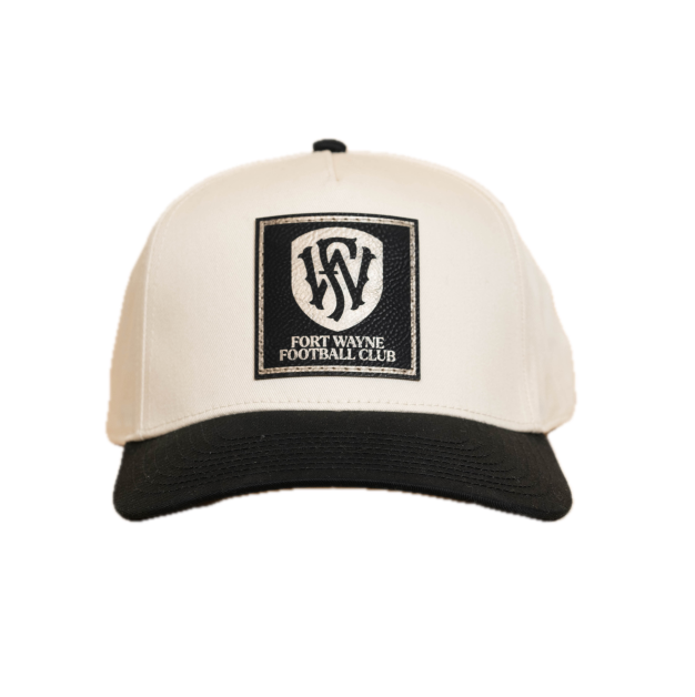 Black and Bone Patch Hat