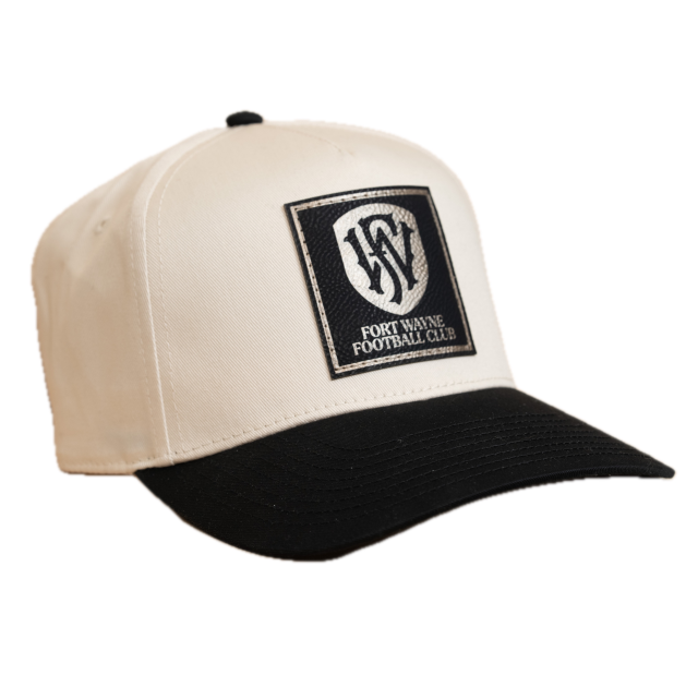 Black and Bone Patch Hat