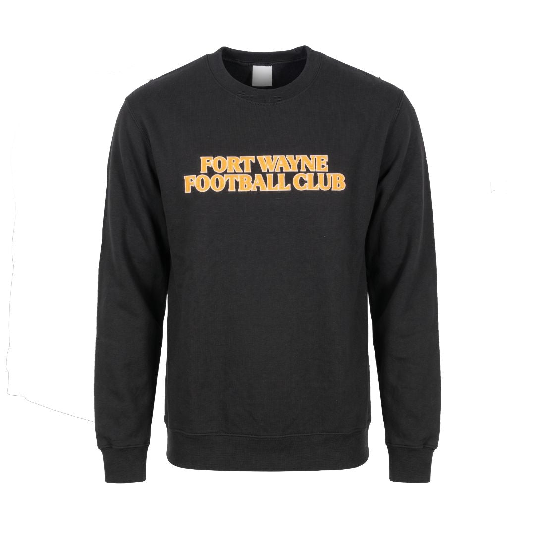 Black Embroidered Crewneck