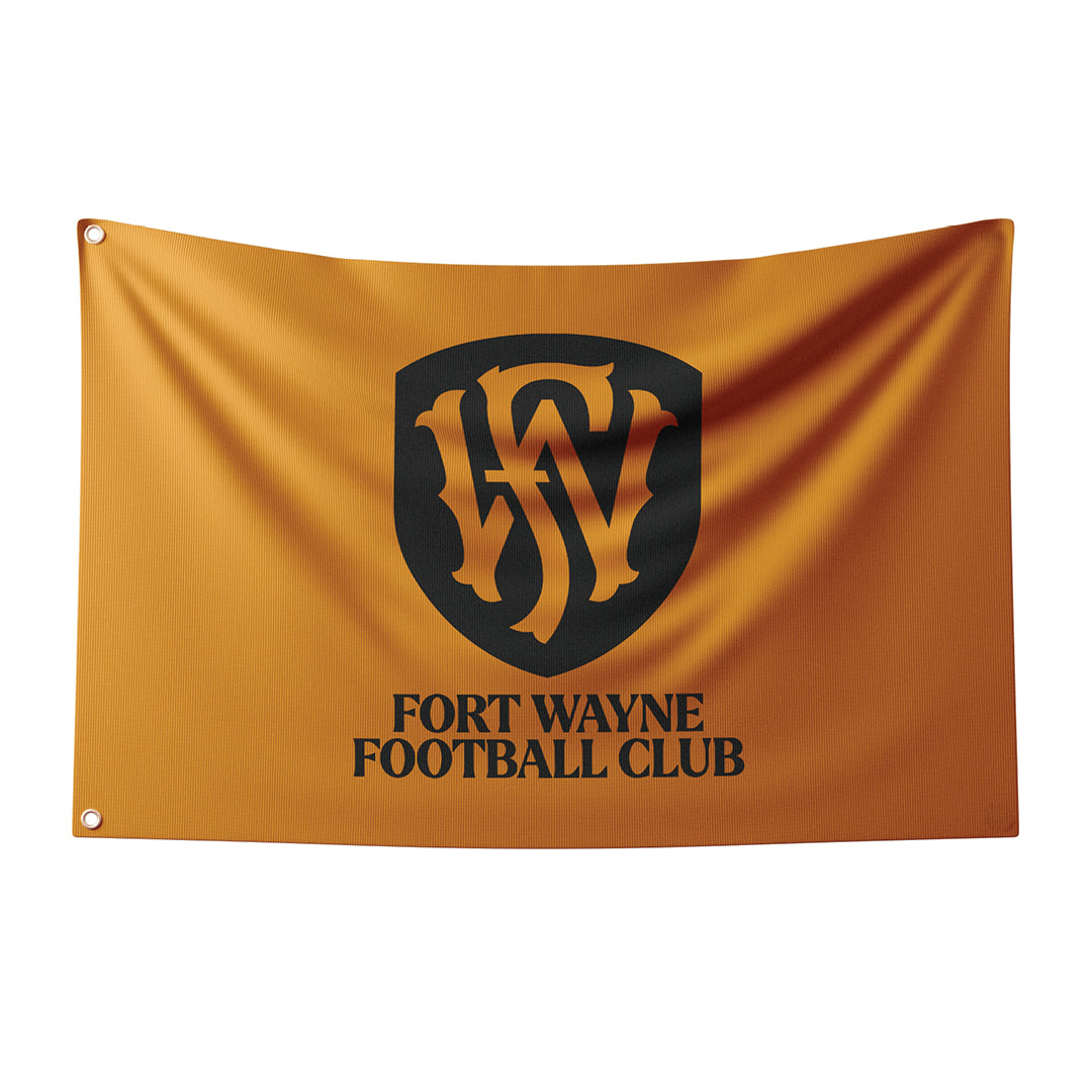 Gold Fan Flag