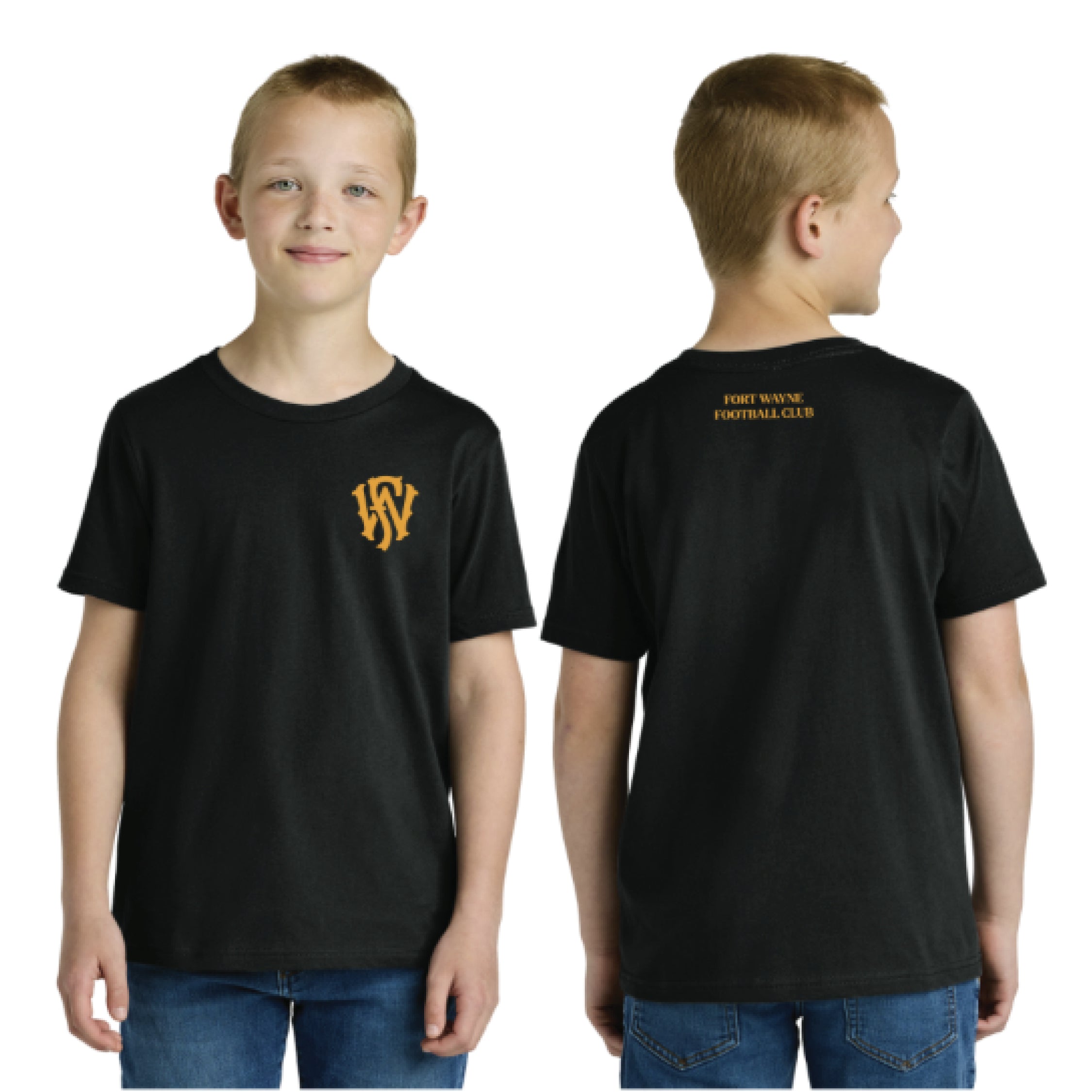 Black Monogram Tee (Youth)