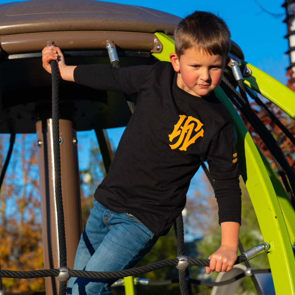 Black Monogram Tee (Youth)