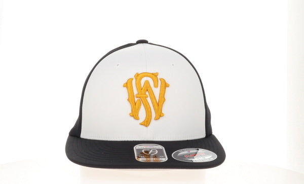 FLexFit White and Black Hat